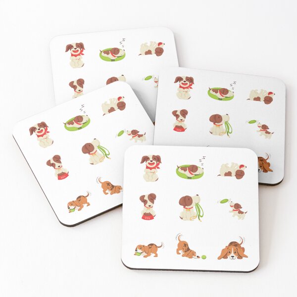 Item preview, Cute puppies playing full of love designed and sold by huape.