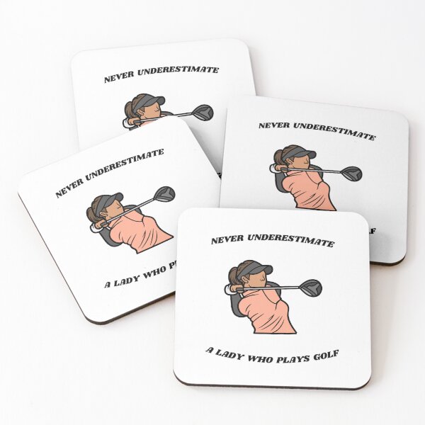 Item preview, Never Underestimate A Lady Who Plays Golf - Lady Plays Golf - Women Plays Golf Poster designed and sold by CYGIS STORE.
