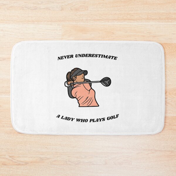 Item preview, Never Underestimate A Lady Who Plays Golf - Lady Plays Golf - Women Plays Golf Poster designed and sold by CYGIS STORE.