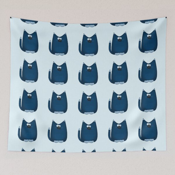 Item preview, Funny blue kitten. designed and sold by Kajaniko.
