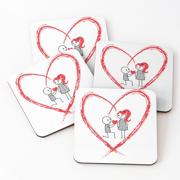 Item preview, Valentines Couple Love Propose designed and sold by BAZART-CREATION.