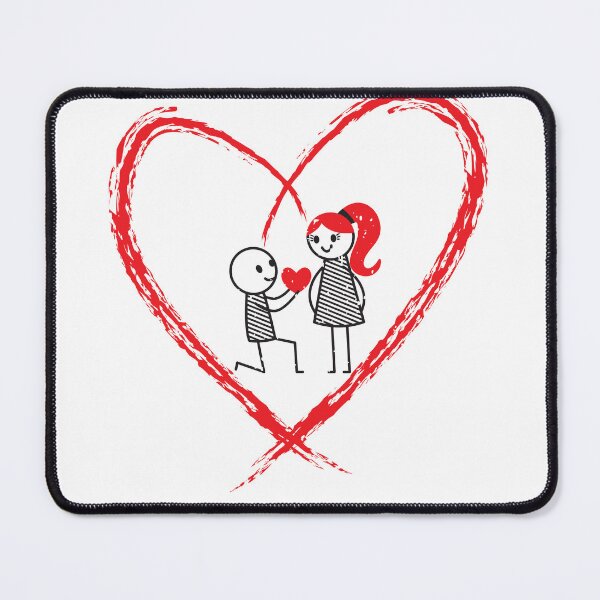 Item preview, Valentines Couple Love Propose designed and sold by BAZART-CREATION.