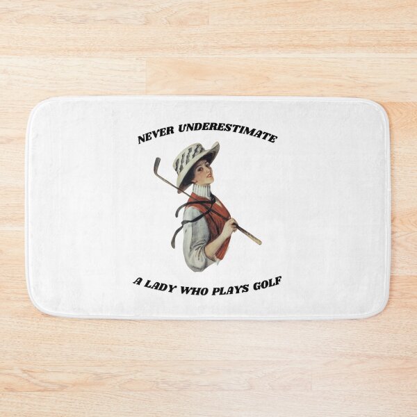 Item preview, Never Underestimate A Lady Who Plays Golf - Lady Plays Golf - Women Plays Golf Poster designed and sold by CYGIS STORE.