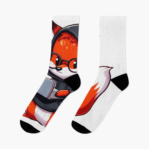Item preview, a geeky fox wearing glasses designed and sold by CTArtder.