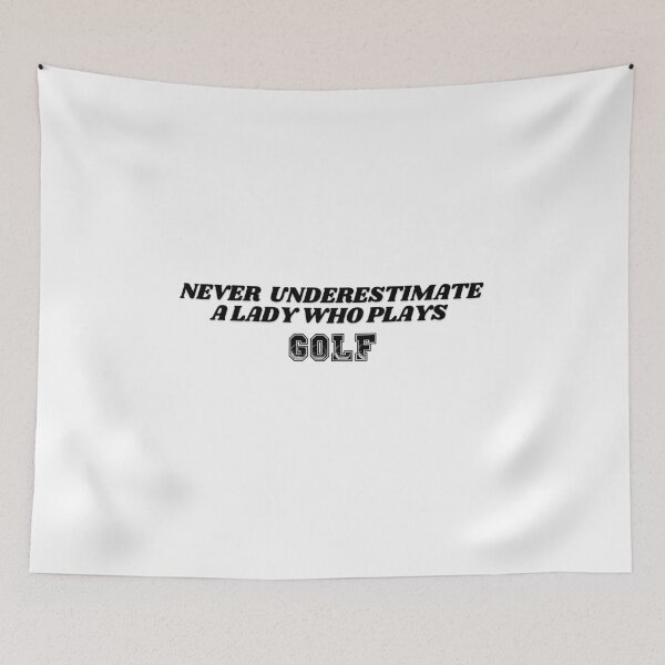 Item preview, Never Underestimate A Lady Who Plays Golf - Lady Plays Golf - Women Plays Golf Poster designed and sold by CYGIS STORE.