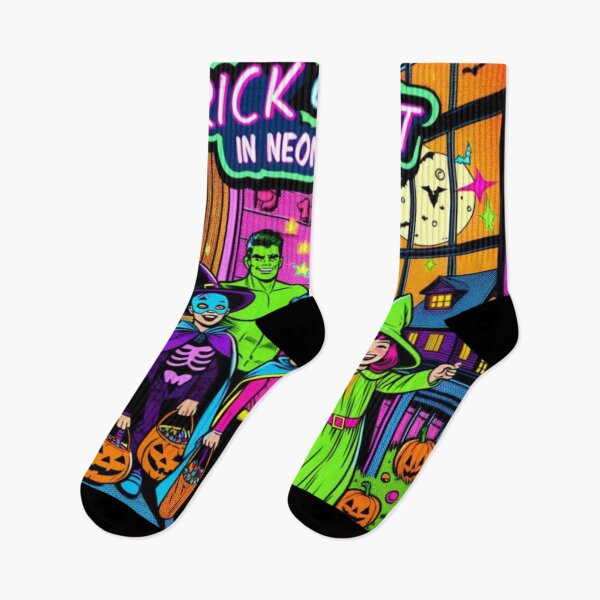 Item preview, Neon Fright Night: Retro Halloween Bash designed and sold by WitchsHatStudio.