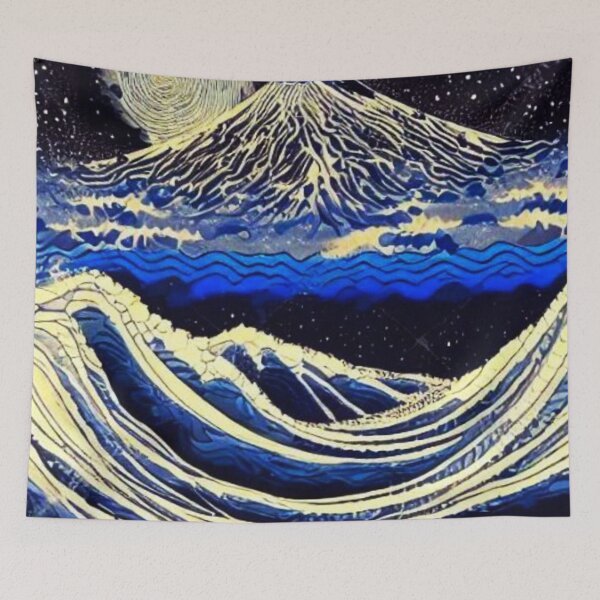 Item preview, Mt Fuji over the Ocean designed and sold by George Hutton Hunter.