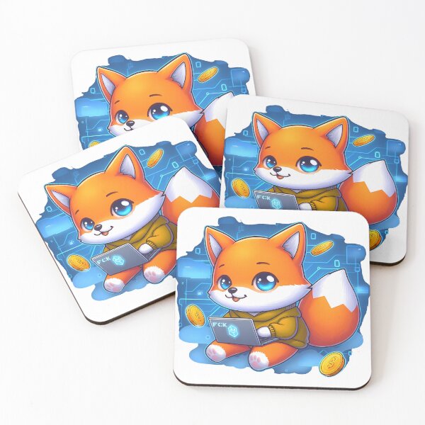 Item preview, a lovely fox with a laptop designed and sold by CTArtder.