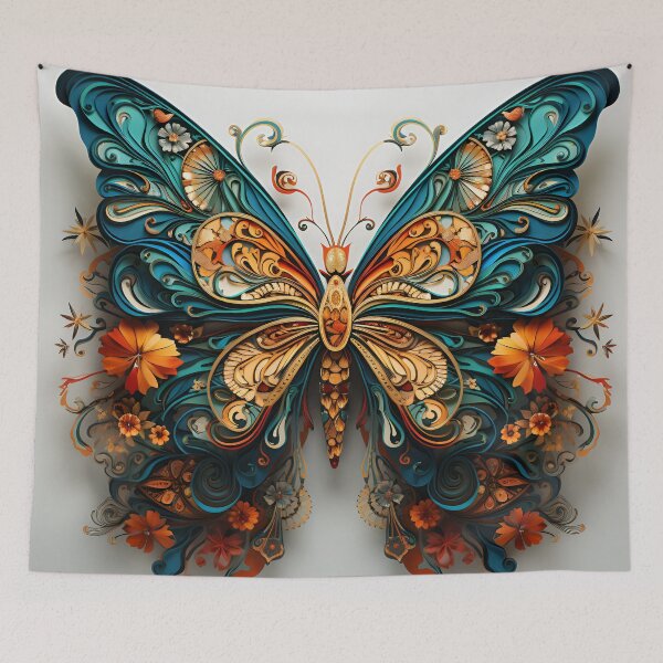 Item preview, "Baroque Blossom: Floral Flight" designed and sold by APARTAI EU.