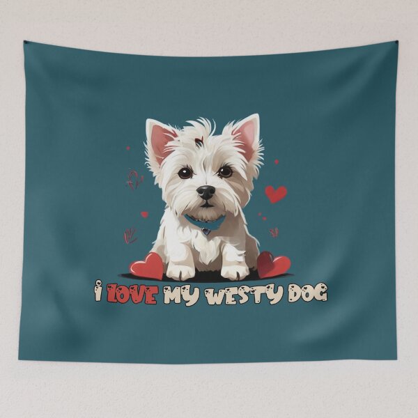 Item preview, I love my westy dog, my pet designed and sold by Shahemdesigm.