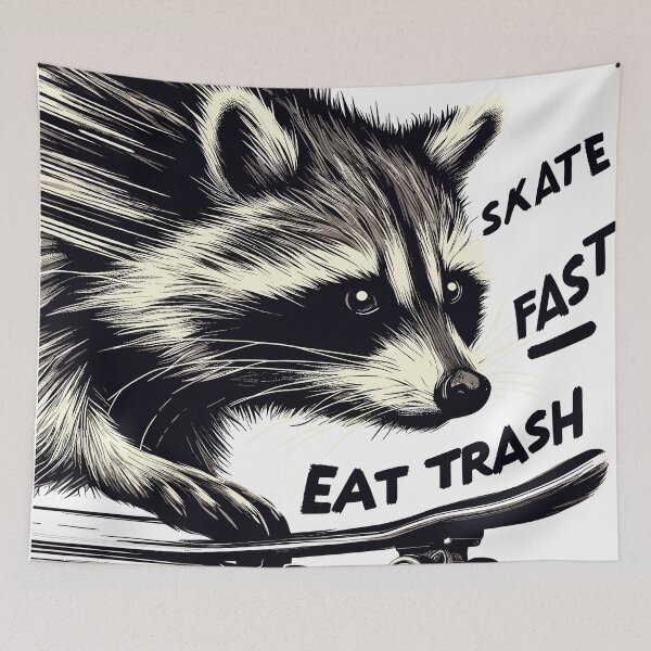 Item preview, Skate Fast Eat Trash designed and sold by bihtti.