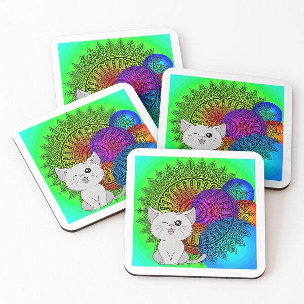 Item preview, cat mandala designed and sold by mamta-art.