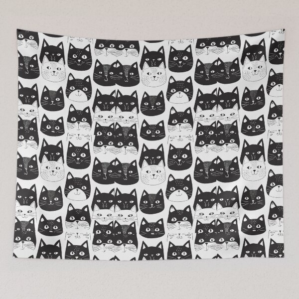 Item preview, Meows seamless pattern designed and sold by Ryslissa.
