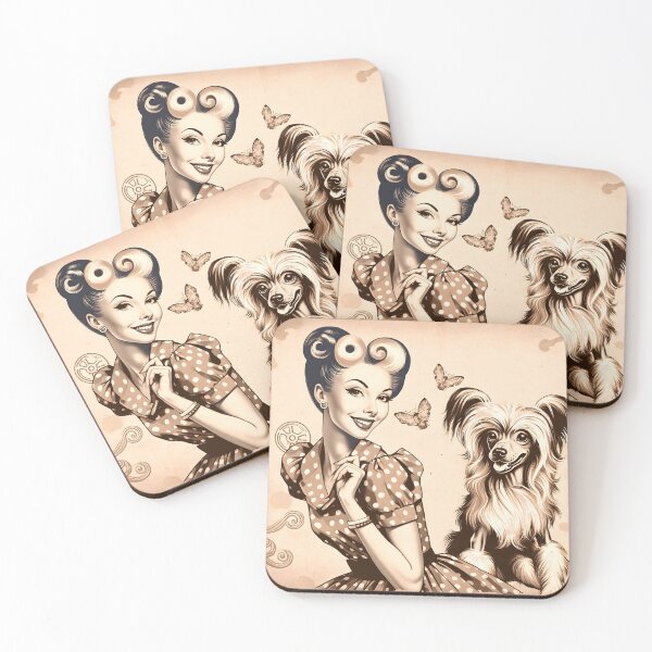 Item preview, Vintage illustration of chinese crested dog designed and sold by Kikus31.