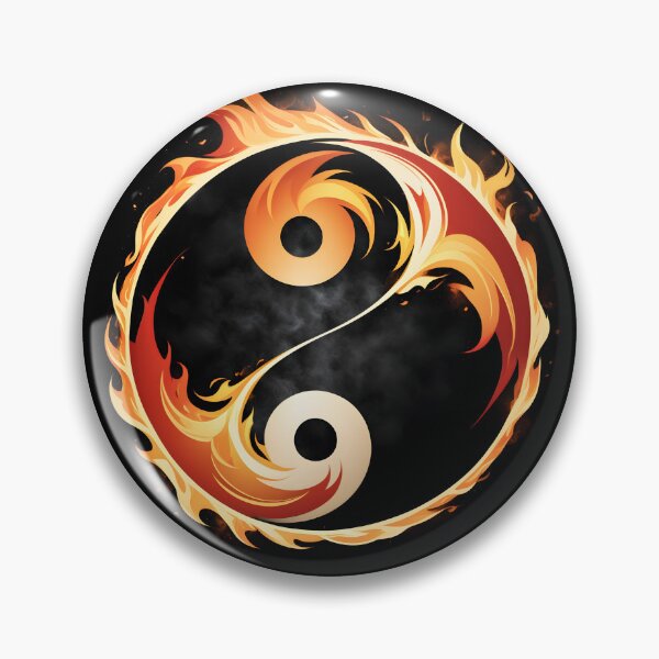 Artikelvorschau, Brennendes Yin- und Yang-Symbol entworfen und verkauft von Sopilka.