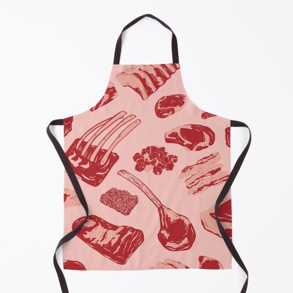 Item preview, Meat Butcher Surface Pattern designed and sold by HowreSketch.