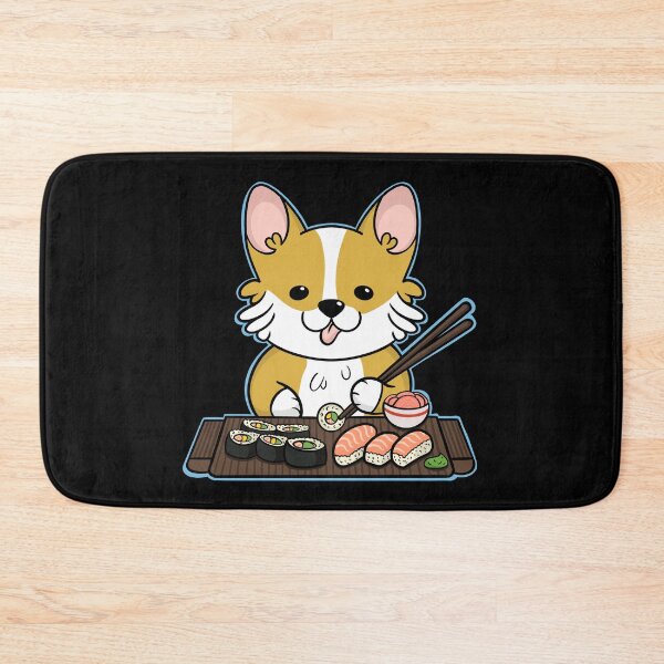 Item preview, Cute Corgi Sushi designed and sold by DrawsCutePaws.