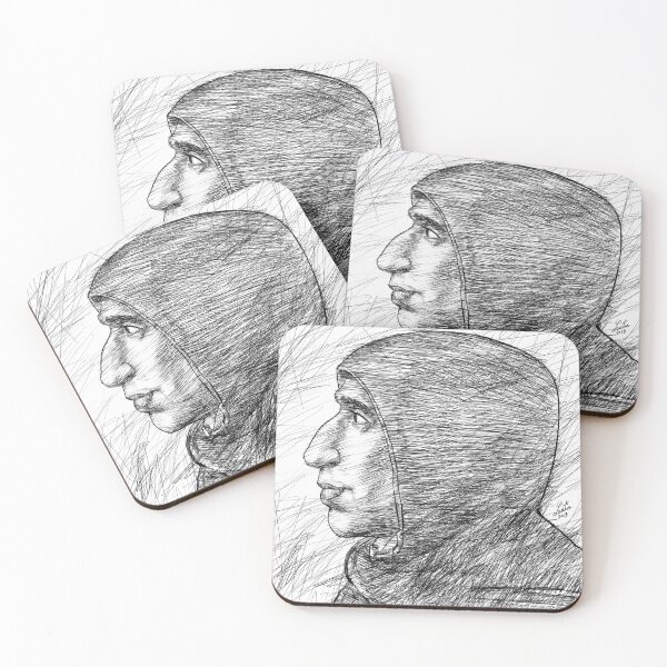 Item preview, GIROLAMO SAVONAROLA ink portrait designed and sold by lautir.