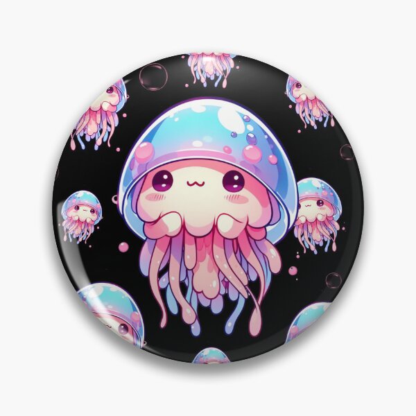 Item preview, Anime Jellyfish Cute Pattern designed and sold by BrightSeaDesign.