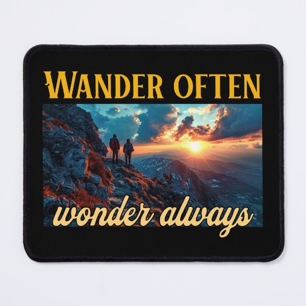 Item preview, Wander Often Wonder Always - Adventure designed and sold by BadAttitudeTees.