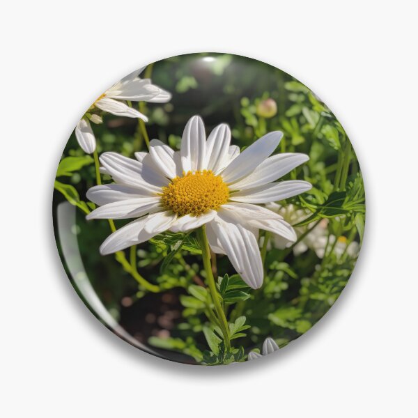 Item preview, Daisies Tile 25: Tiny Sunshine Smiles in a Field of White Petals designed and sold by TheBrainArt.