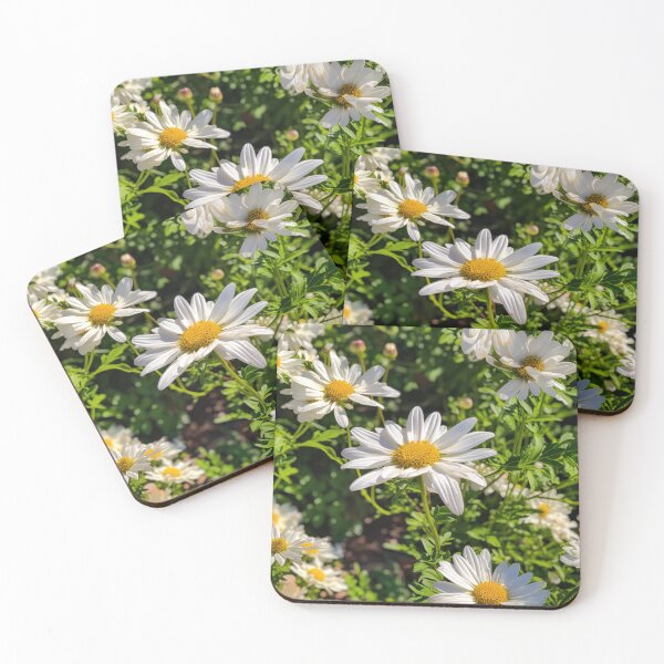 Item preview, Daisies Tile 25: Tiny Sunshine Smiles in a Field of White Petals designed and sold by TheBrainArt.