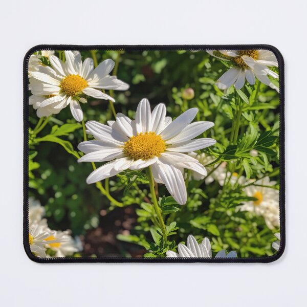 Item preview, Daisies Tile 25: Tiny Sunshine Smiles in a Field of White Petals designed and sold by TheBrainArt.