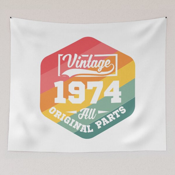 Item preview, Vintage 1974 Made in 1974 50th Birthday 50 Years Old designed and sold by Blok45.
