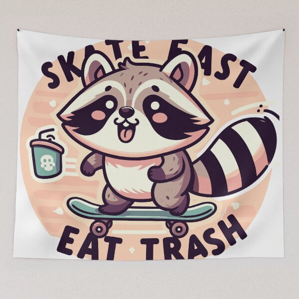Item preview, Skate Fast Eat Trash designed and sold by bihtti.