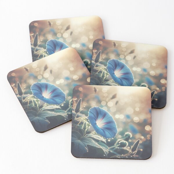 Item preview, Blue flower with dew drops designed and sold by WalterGomes.