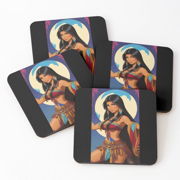 Item preview, Native American Indian Woman designed and sold by ArtCraftLab.