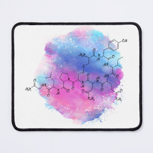 Item preview, Medical symbols, hormone of love, oxytocin, pastel watercolor designed and sold by Drawmecute.