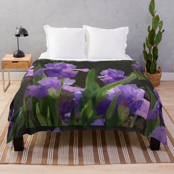Item preview, Purple bearded irises designed and sold by Flowersonstuff.