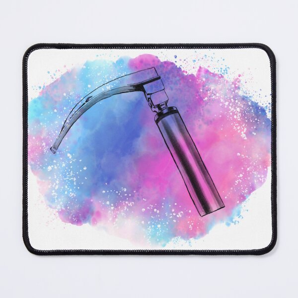 Item preview, Medical symbols, laryngoscope for laryngologist and medical assistants, pastel watercolor designed and sold by Drawmecute.