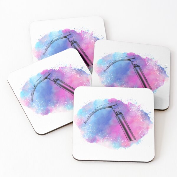 Item preview, Medical symbols, laryngoscope for laryngologist and medical assistants, pastel watercolor designed and sold by Drawmecute.