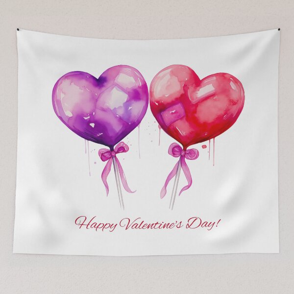 Item preview, Happy Valentines day Heart Shaped Balloons designed and sold by ZenEvoke.