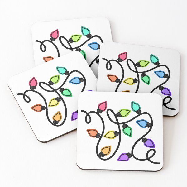 Item preview, Rainbow christmas lights designed and sold by mairsaydraws.
