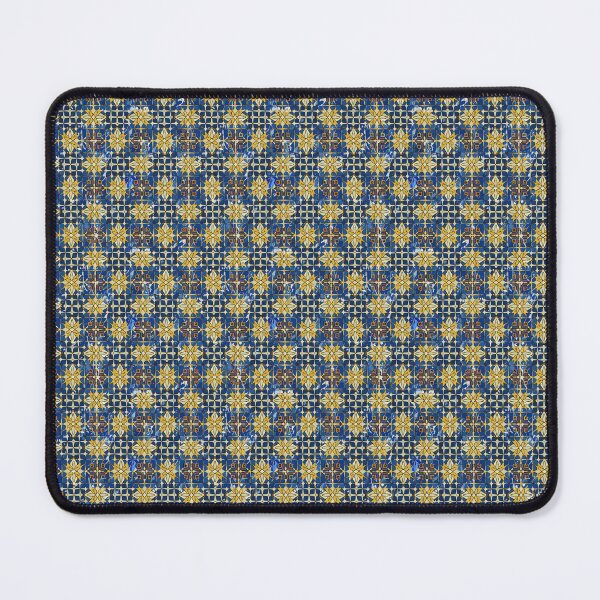 Item preview, Abstract Floral in Blue and Gold designed and sold by LittleGoblinPrs.