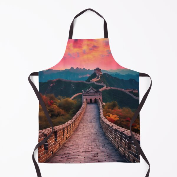 Item preview, A Great Wall Of China With Mountains In The Background. designed and sold by GiveMeMood.