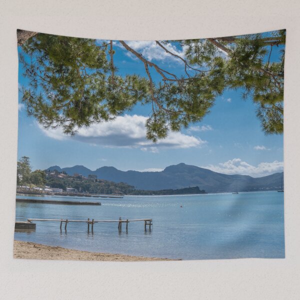Item preview, Puerto Pollensa Mallorca Pine Walk Jetty designed and sold by GG WALL ART.