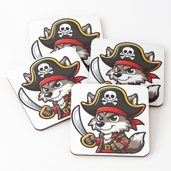 Item preview, Pirate Wolf #3 designed and sold by manbaito.