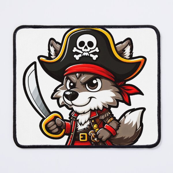 Item preview, Pirate Wolf #3 designed and sold by manbaito.