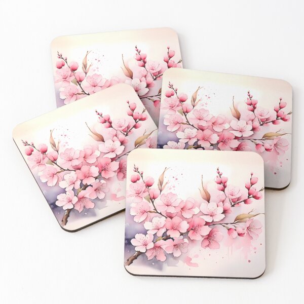 Item preview, Branch of a cherry tree with pink flowers designed and sold by WalterGomes.