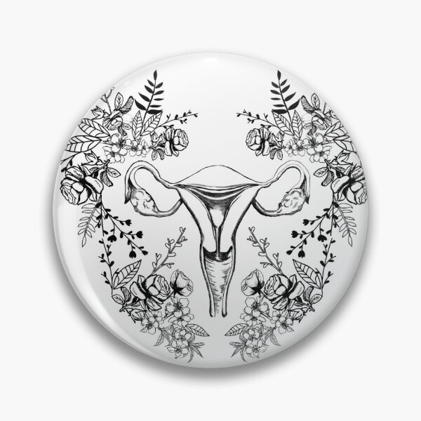 Item preview, Floral uterus, gift for gynecologist and medical assistants, mono designed and sold by Drawmecute.