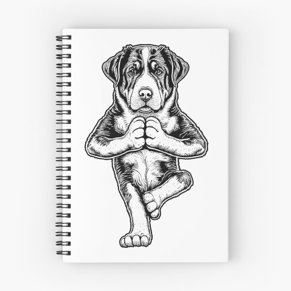 Item preview, Greater Swiss Mountain Dog Yoga Puppy Funny Dogs Asana designed and sold by GrandeDuc.