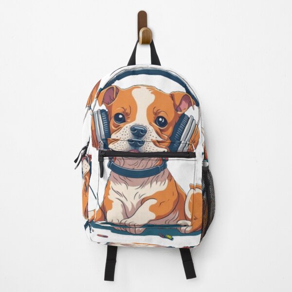 Item preview, Cute dog listening to songs designed and sold by catcraftss.