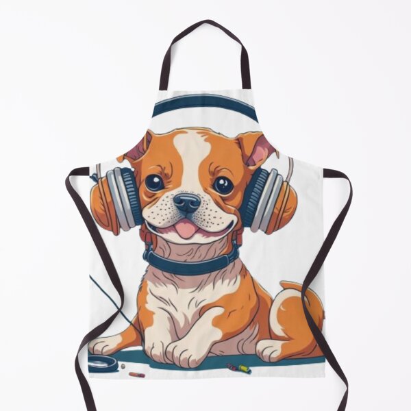 Item preview, Cute dog listening to songs designed and sold by catcraftss.