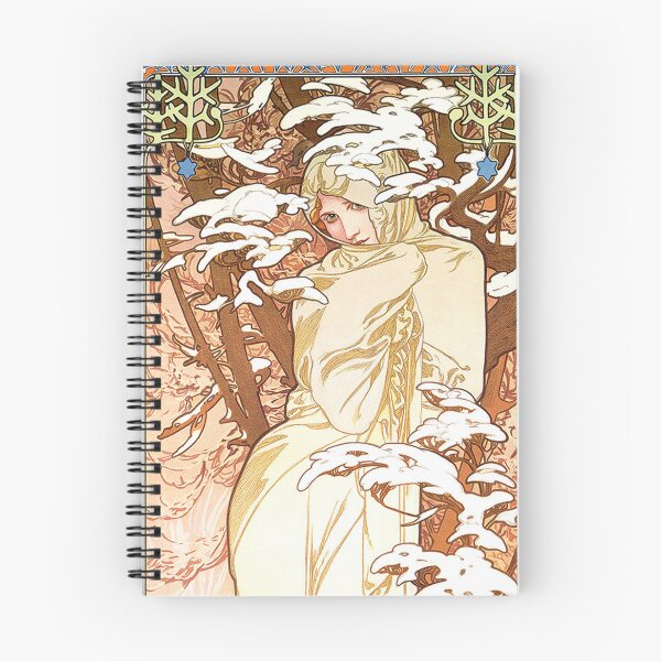 Item preview, The Four Seasons - Winter, by Alphonse Mucha. HIGH DEFINITION designed and sold by MINDTHECHERRY.