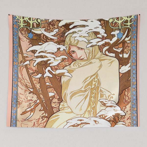 Item preview, The Four Seasons - Winter, by Alphonse Mucha. HIGH DEFINITION designed and sold by MINDTHECHERRY.