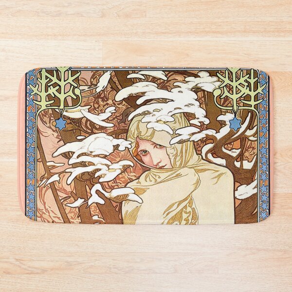 Item preview, The Four Seasons - Winter, by Alphonse Mucha. HIGH DEFINITION designed and sold by MINDTHECHERRY.